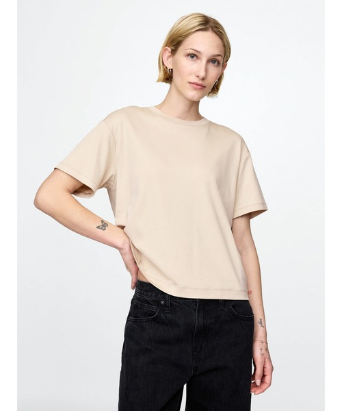 GAP tシャツ スーピマ(R) コットンリラックスtシャツ（半袖