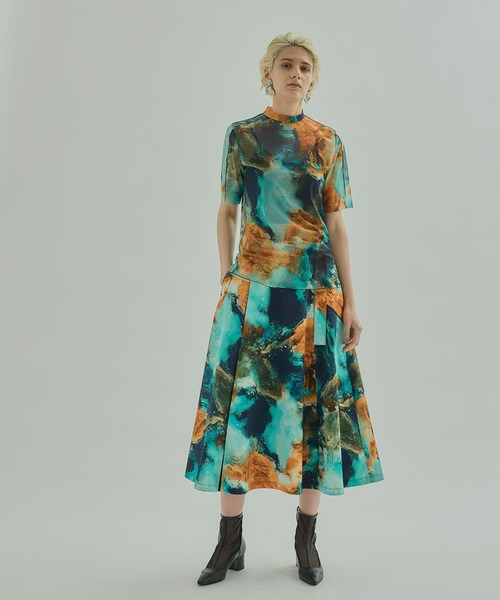 UNITED TOKYO」 フレアスカート 1 ライトブルー レディース - その他 