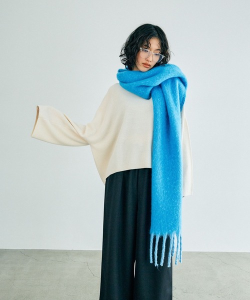 LEPSIM（レプシィム） ニット セーター 14ゲージワイドボートネック