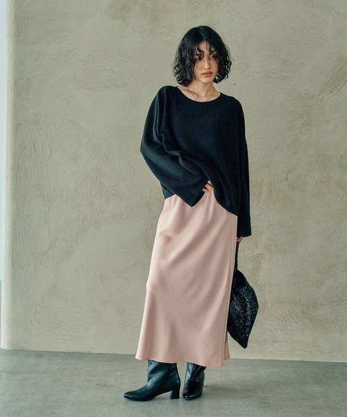 LEPSIM（レプシィム） ニット セーター 14ゲージワイドボートネック