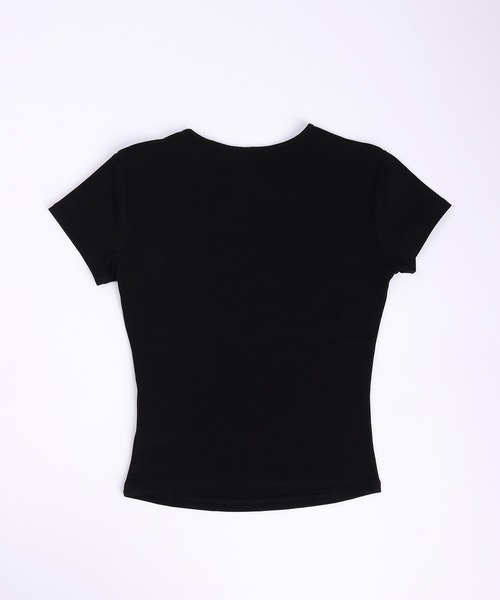 GRAF＆WU tシャツ ゴースト刺繍 クロップド丈 スリムフィット