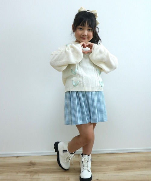 オラ♡フッ♡ 女の子衣類120～140センチ FARMY スカート ニットプリーツスカート キッズ 子供服 女の子