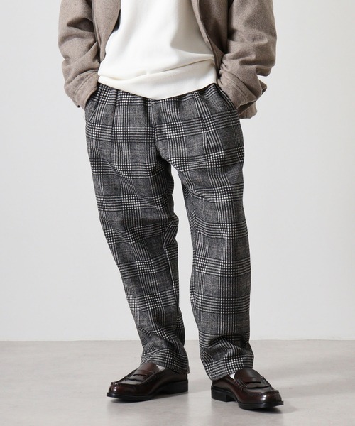 SUGGESTION パンツ Melton wide pants / メルトン ワイドパンツ unisex