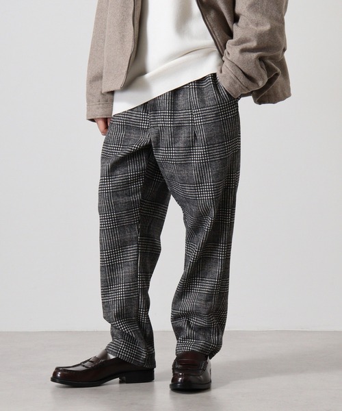 MELTON L LINE WIDE TROUSERS メンズ　46 SUGGESTION パンツ Melton wide pants / メルトン ワイドパンツ unisex