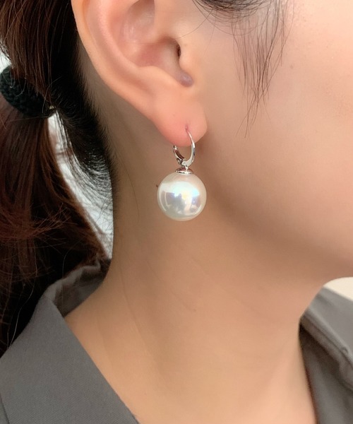 パール フープピアス セール】ゴールドポイント 淡水パール フープ ピアス（ピアス