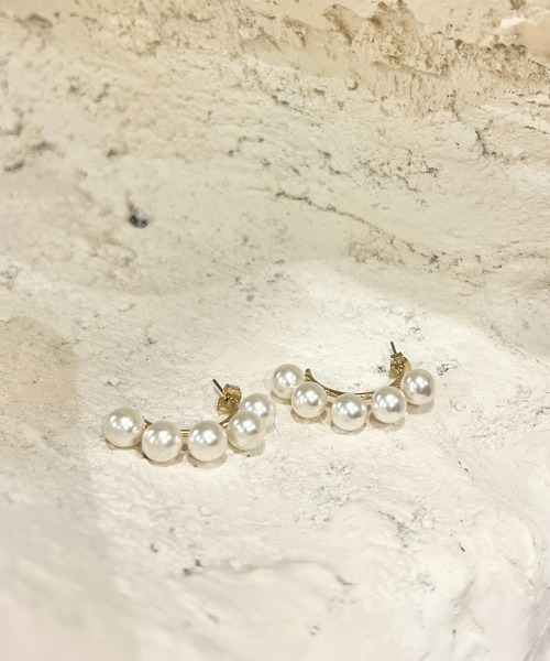 ciite' ピアス pearl hoop pierce (両耳用) レディース : ZOZOTOWN