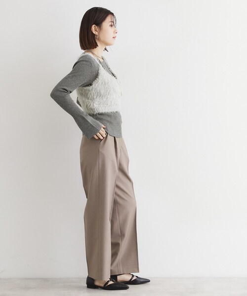 THE SHOP TK ニット セーター 「＠BAILA掲載」ふわふわビスチェ×フレア