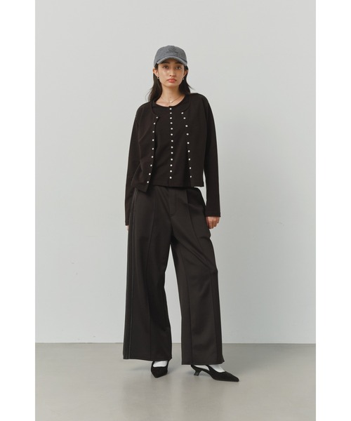 ALEXIA STAM カーディガン Layered Snap Cardigan /レイヤード