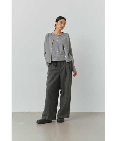 ALEXIA STAM - 即購入様 アリシアスタン カーディガン グレー ALEXIA STAM カーディガン Layered Snap Cardigan /レイヤード