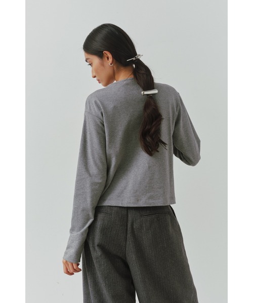 ALEXIA STAM - 即購入様 アリシアスタン カーディガン グレー ALEXIA STAM カーディガン Layered Snap Cardigan /レイヤード