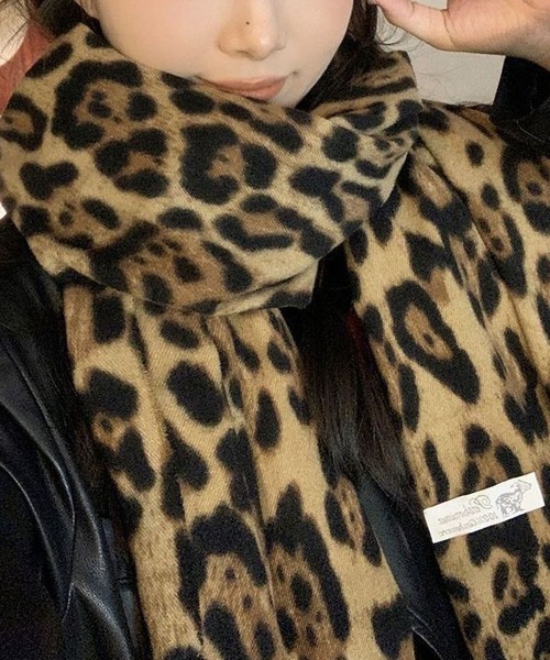 ヒョウ柄ファーショートマフラー　ドルガバ ヒョウ柄ファーショートマフラー ドルガバ