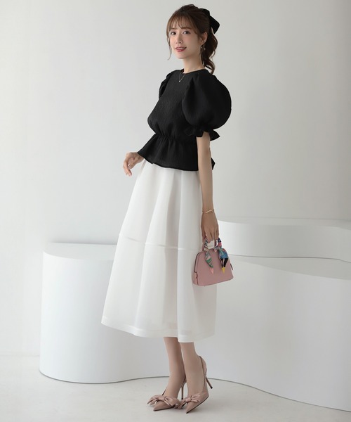 MERAKI スカート シアーボリュームフレアスカート : ZOZOTOWN Yahoo!店