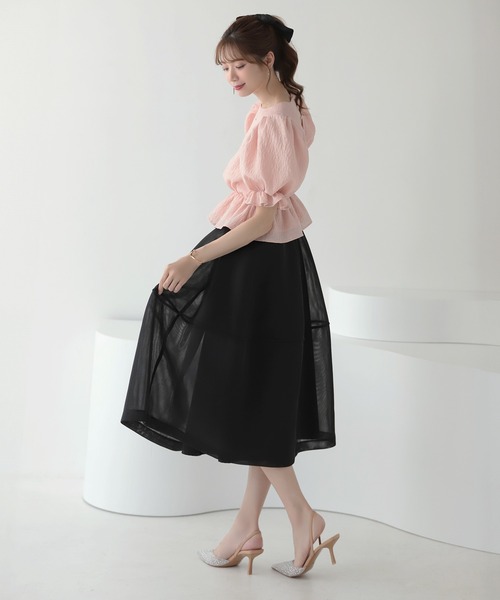 MERAKI（ファッション） スカート シアーボリュームフレア