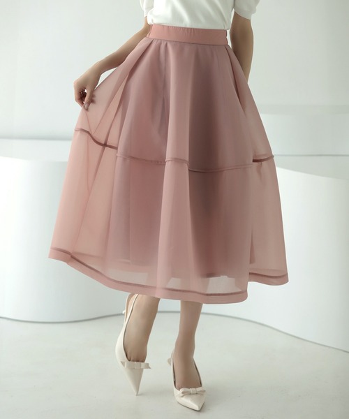 MERAKI スカート シアーボリュームフレアスカート : ZOZOTOWN Yahoo!店