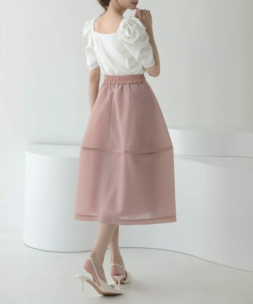 MERAKI スカート シアーボリュームフレアスカート : ZOZOTOWN Yahoo!店