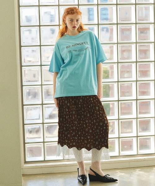 MAISON SPECIAL スカート Small Floral Pattern Washer Process