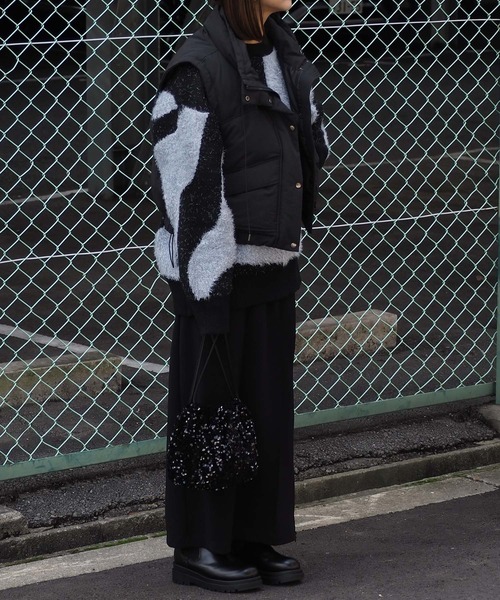 ニット セーター ラメフェザージャガードニット レディース cepo ニット セーター ラメフェザージャガードニット レディース
