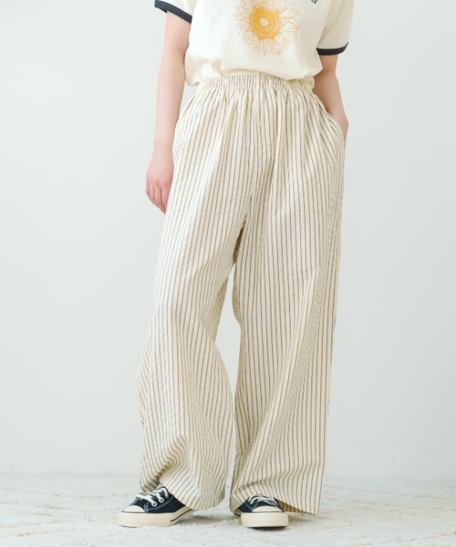 eLur（エラー） パンツ 「eLur」ストライプパンツ(パジャマ