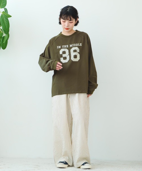 eLur（エラー） パンツ ストライプパンツ(パジャマ) レディース メンズ