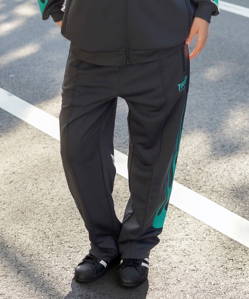 THRASHER パンツ Flame TRACK PANTS/スラッシャーフレイム