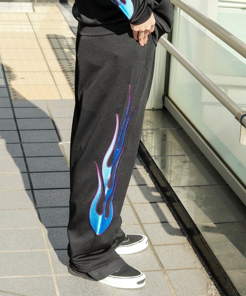 Thrasher スウェットパンツ ファイヤーフレーム S グレー THRASHER スウェットパンツ ジャージ 「THRASHER/スラッシャー