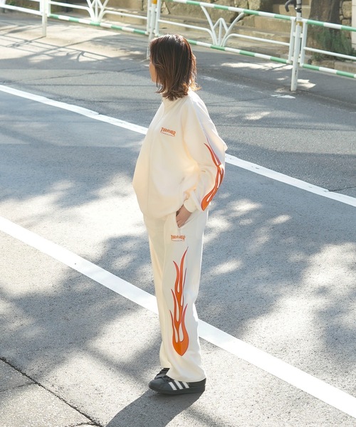 THRASHER（スラッシャー） パンツ Flame TRACK PANTS/スラッシャー