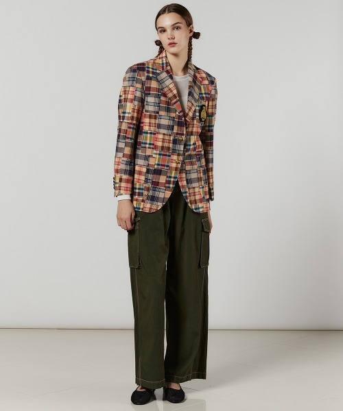バーバリー　ロンドン　ノバチェック　デニムジャケット　テーラードジャケット　L 未使用*BURBERRY*バーバリーロンドン デニムジャケット ノバ