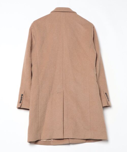 「417 EDIFICE」 チェスターコート SMALL ベージュ メンズ_画像2