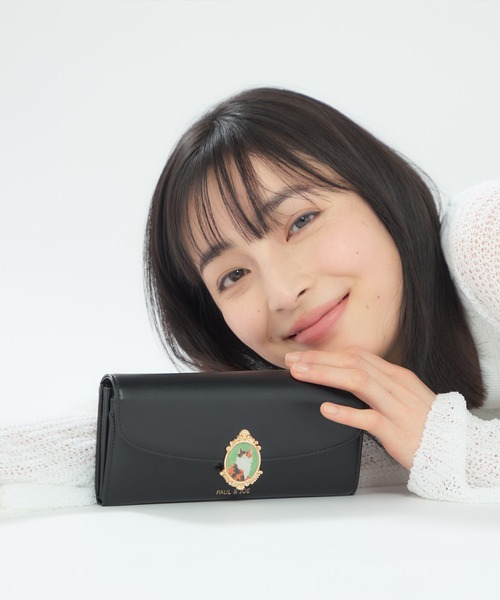 革　財布　指輪　ブローチ　5点セット PAUL & JOE ACCESSOIRES（ポールアンドジョーアクセソワ） 長財布 財布