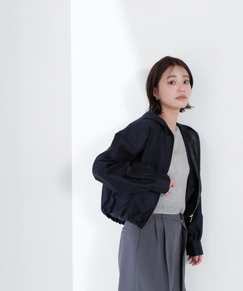 シアーフーディーブルゾン（ブルゾン）｜AZUL BY MOUSSY