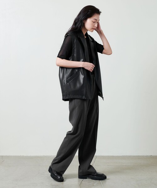 marw ユナイテッドアローズ　レザーベスト MARW UNITED ARROWS ベスト ジレ 「MARW ARROWS」レザーライク