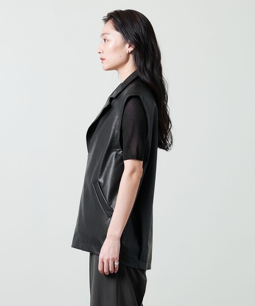 MARW UNITED ARROWS ベスト ジレ 「MARW ARROWS」レザーライク