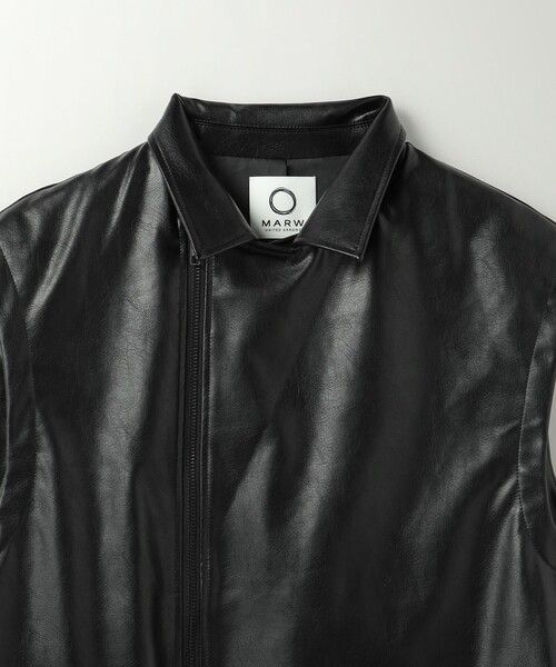 MARW UNITED ARROWS ベスト ジレ 「MARW ARROWS」レザーライク