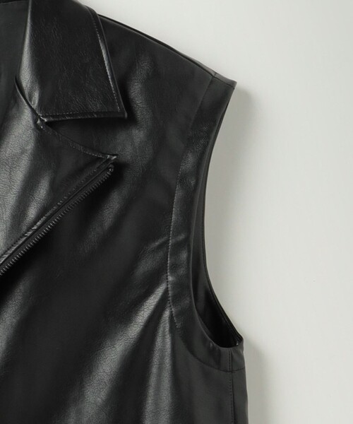 MARW UNITED ARROWS ベスト ジレ 「MARW ARROWS」レザーライク