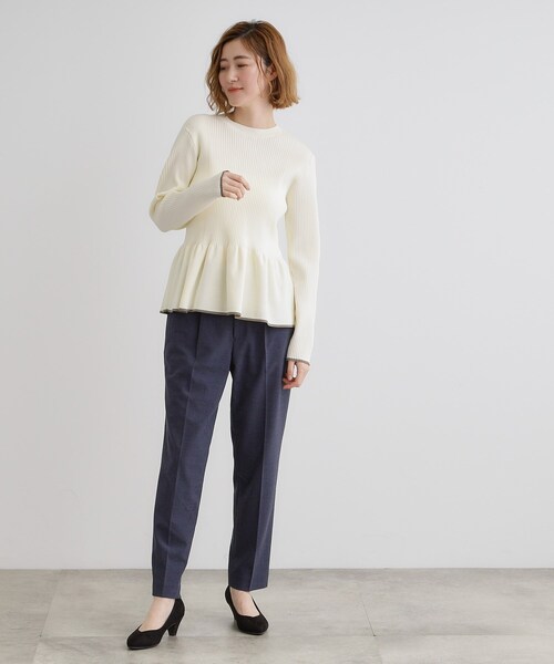 SALE‼️grove ペプラムニット grove（グローブ） ニット セーター 前後2WAYペプラムカーディガン