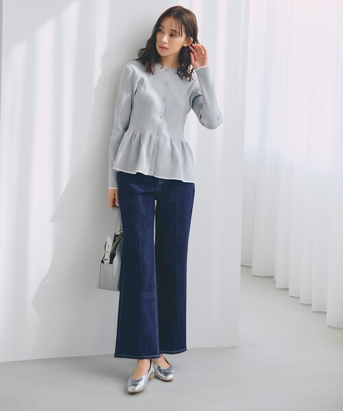 SALE‼️grove ペプラムニット grove（グローブ） ニット セーター 前後2WAYペプラムカーディガン
