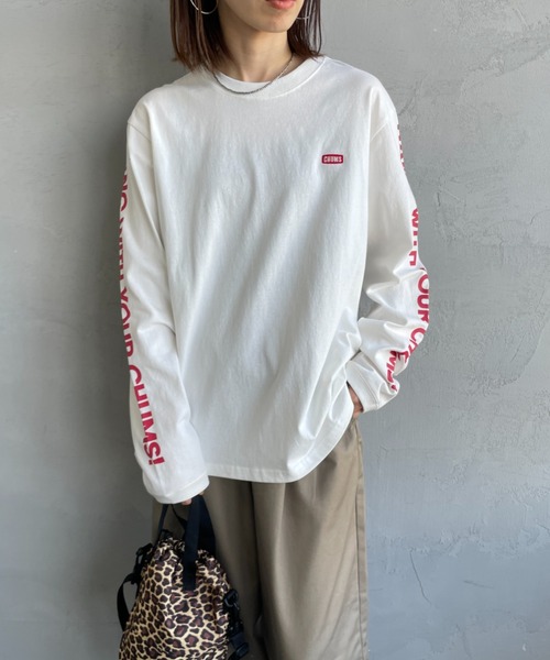 限定完売ロンハーマン×レッチリsize SロングTシャツ白フロント右腕プリント ロンハーマン×レッチリsize SロングTシャツ白フロント、右腕