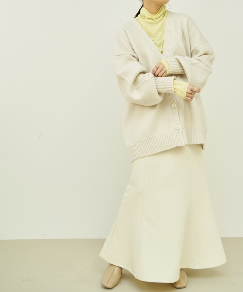 「VANNIE U」 ニットカーディガン FREE ライトブルー レディース_画像7