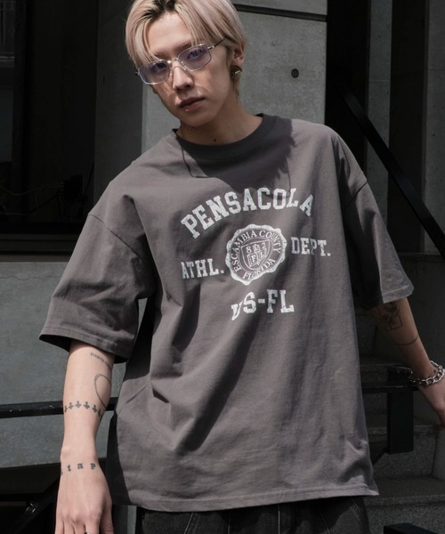 25春夏★ロゴマーク[”]付きTシャツ【各色】 WEGO tシャツ WEGO/「25年春夏新作」ヴィンテージライク