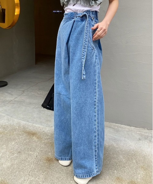 Ameri（アメリ） ジーンズ デニム デニムパンツ WRAP DENIM WIDE PANTS