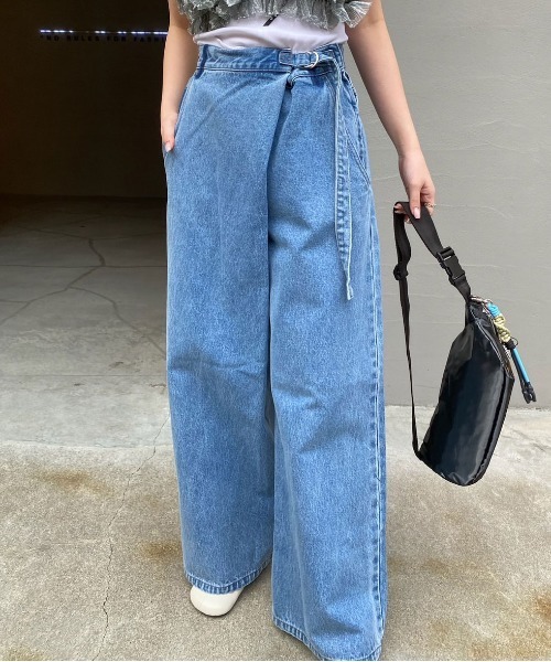 Ameri（アメリ） ジーンズ デニム デニムパンツ WRAP DENIM WIDE PANTS