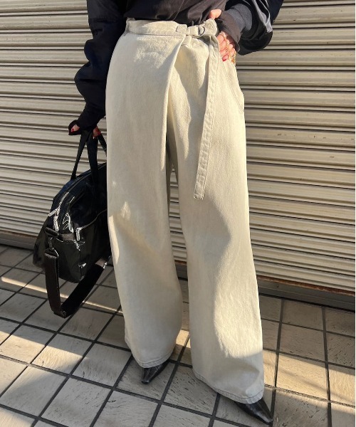 Ameri（アメリ） ジーンズ デニム デニムパンツ WRAP DENIM WIDE PANTS