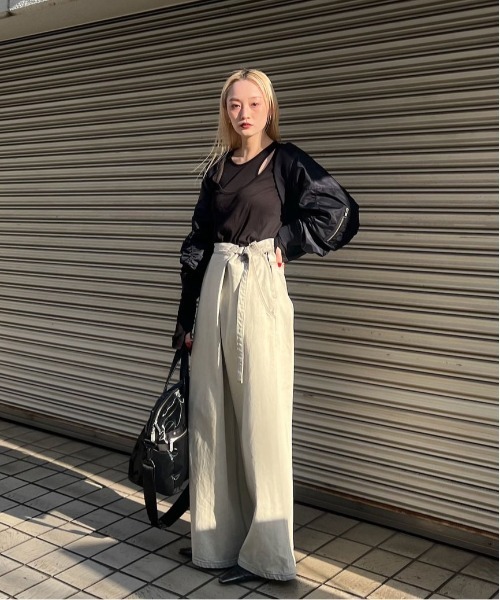 Ameri（アメリ） ジーンズ デニム デニムパンツ WRAP DENIM WIDE PANTS