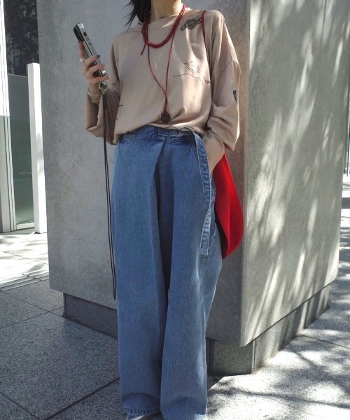 Ameri（アメリ） ジーンズ デニム デニムパンツ WRAP DENIM WIDE PANTS