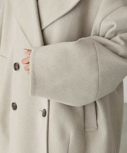 「forksy.」 ピーコート FREE ブラック レディース_画像8