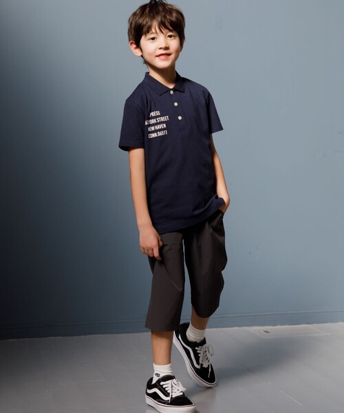 ジェイプレス キッズ ベスト ポロシャツ パンツ セット 140〜150 110-130cm】ロゴプリント チェックシャツ / J.PRESS KIDS