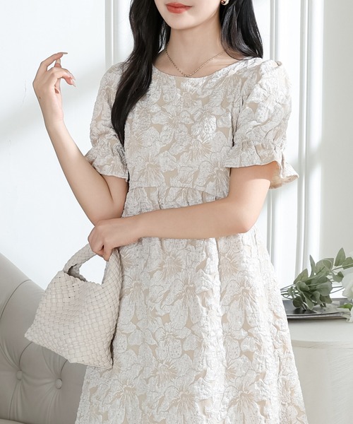 Lace Ladies（レースレディース） ワンピース 半袖 フラワー