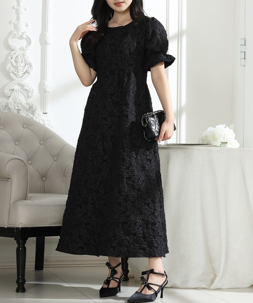 Lace Ladies（レースレディース） ワンピース フラワー ジャガード