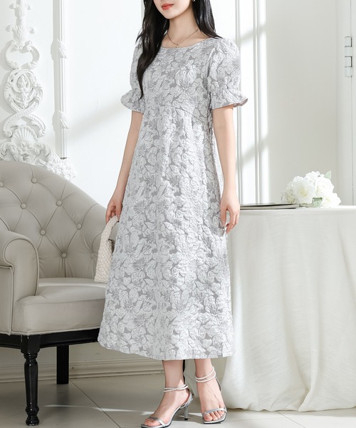 Lace Ladies（レースレディース） ワンピース フラワー ジャガード