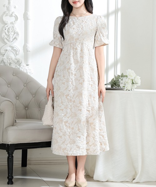 Lace Ladies（レースレディース） ワンピース フラワー ジャガード